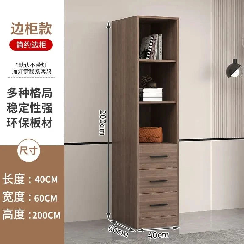 Glass light luxury corner cloakroom wardrobe Double clothes closet cabinets and wardrobes Cabinet dressing clothe home furniture