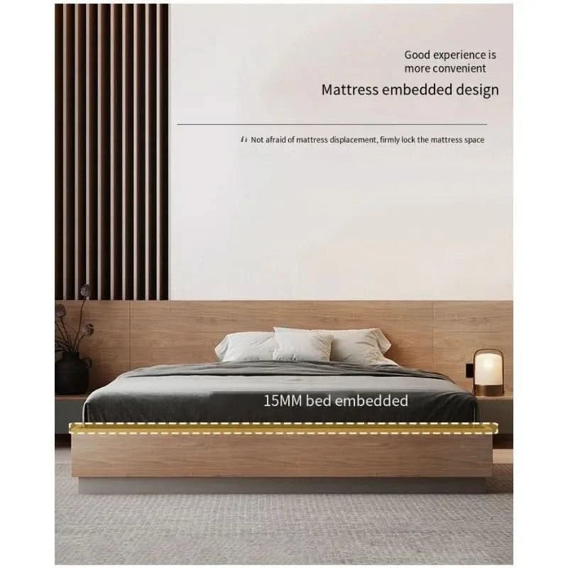 Unique European Double Bed Platform Elegant Pretty Solid Wood Luxury Bed Bases Bedroom Modern Camas Queen Size Furniture Home