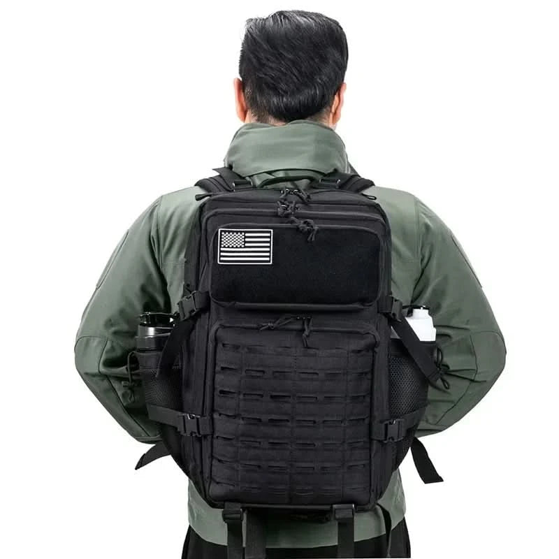 25L/45L Taktische Rucksäcke für Herren und Damen, Outdoor-Aktivitäten, kleine Schulrucksäcke mit Wasserflaschenhalter