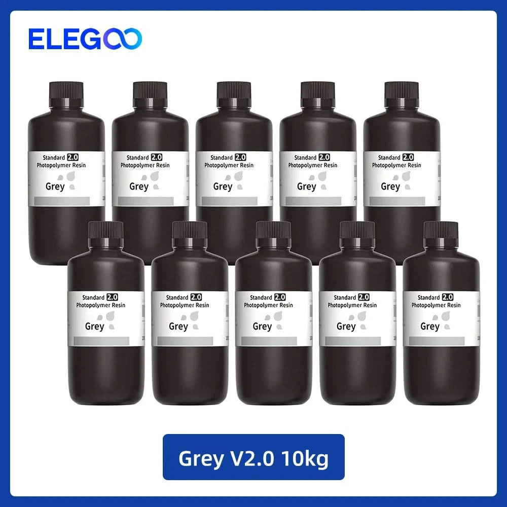 Elegoo 1KG/2KG/4KG UV-Harz 2.0 für 3D-Drucker SATURN 3 ULTRA 3D-Druckmaterial UV-Harz normal 1kg Flüssigkeitsflasche