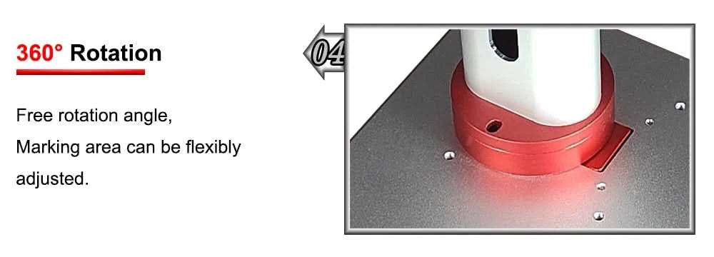 Hunst Small Laser Marking Machine MAX 30W Portable Foldable Mini Fiber Engraving Machine for DIY Marking Gifts Metal Engraving
