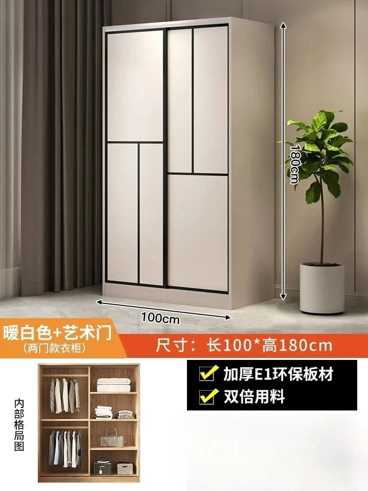 ZEco White Design Kleiderschränke Organizer Schiebetür Schlafzimmer Schrank Kleiderschränke Aufbewahrungsregal Armoires De Chambre MöbelZ
