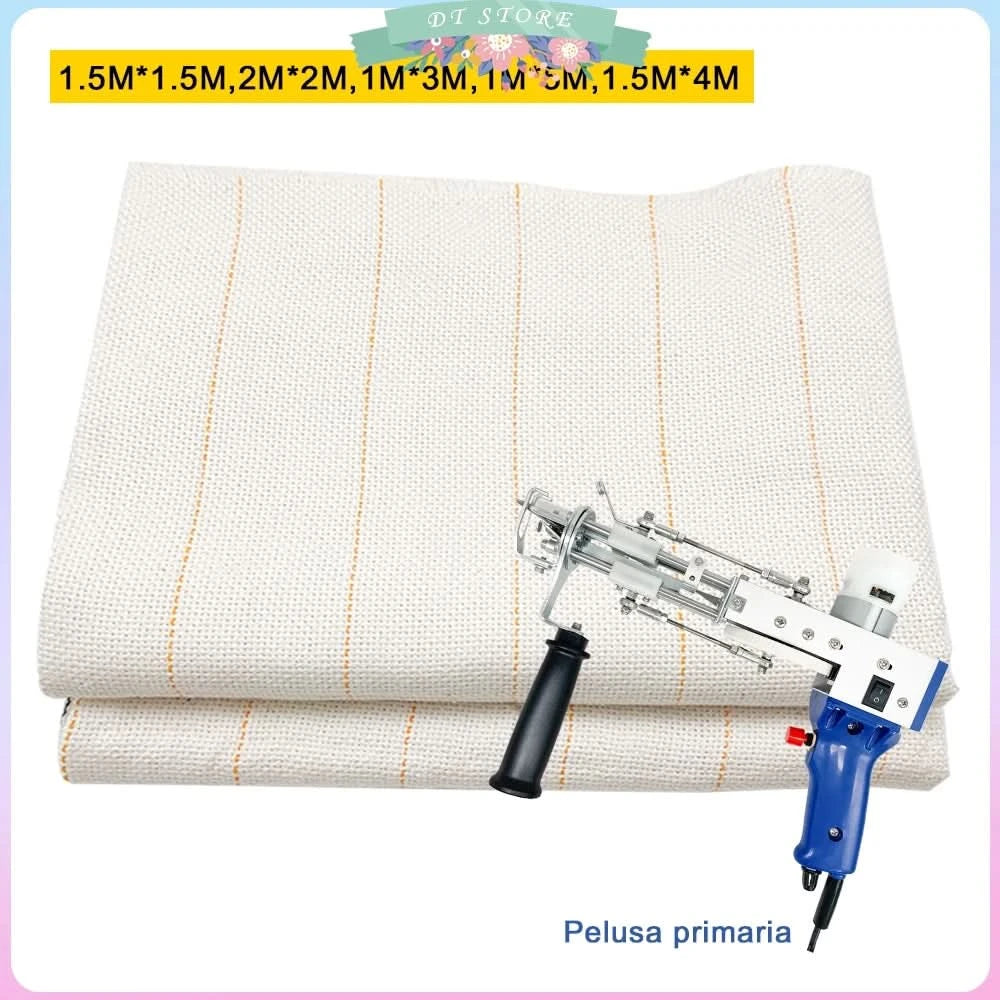 Primäres Tufting-Gewebe, Trägerstoff für elektrische Teppich-Tufting-Pistolen für Teppich-DIY-Stanzen, kleine Größen 1,5/2/3/4/5M