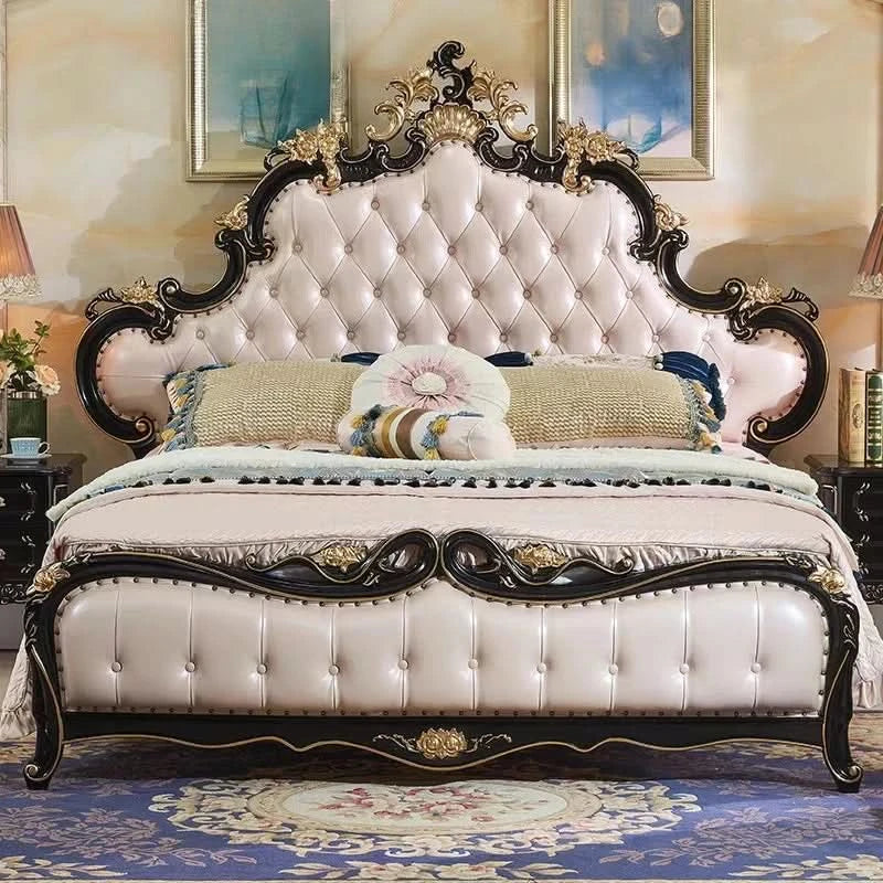 Wedding Unique Bed Designer High Quality Safe Organizer Fashionable Bed Aesthetics Confortable Twin Muebles Bedroom Furniture