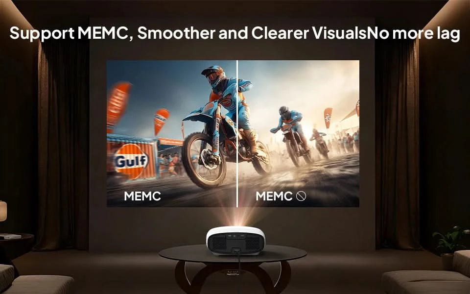 VEVSHAO Full HD Beamer A22 4K Video Smart TV für Zuhause WIFI 1080P 1000 Lumen Projektoren Medien Video Player Smart Beamer