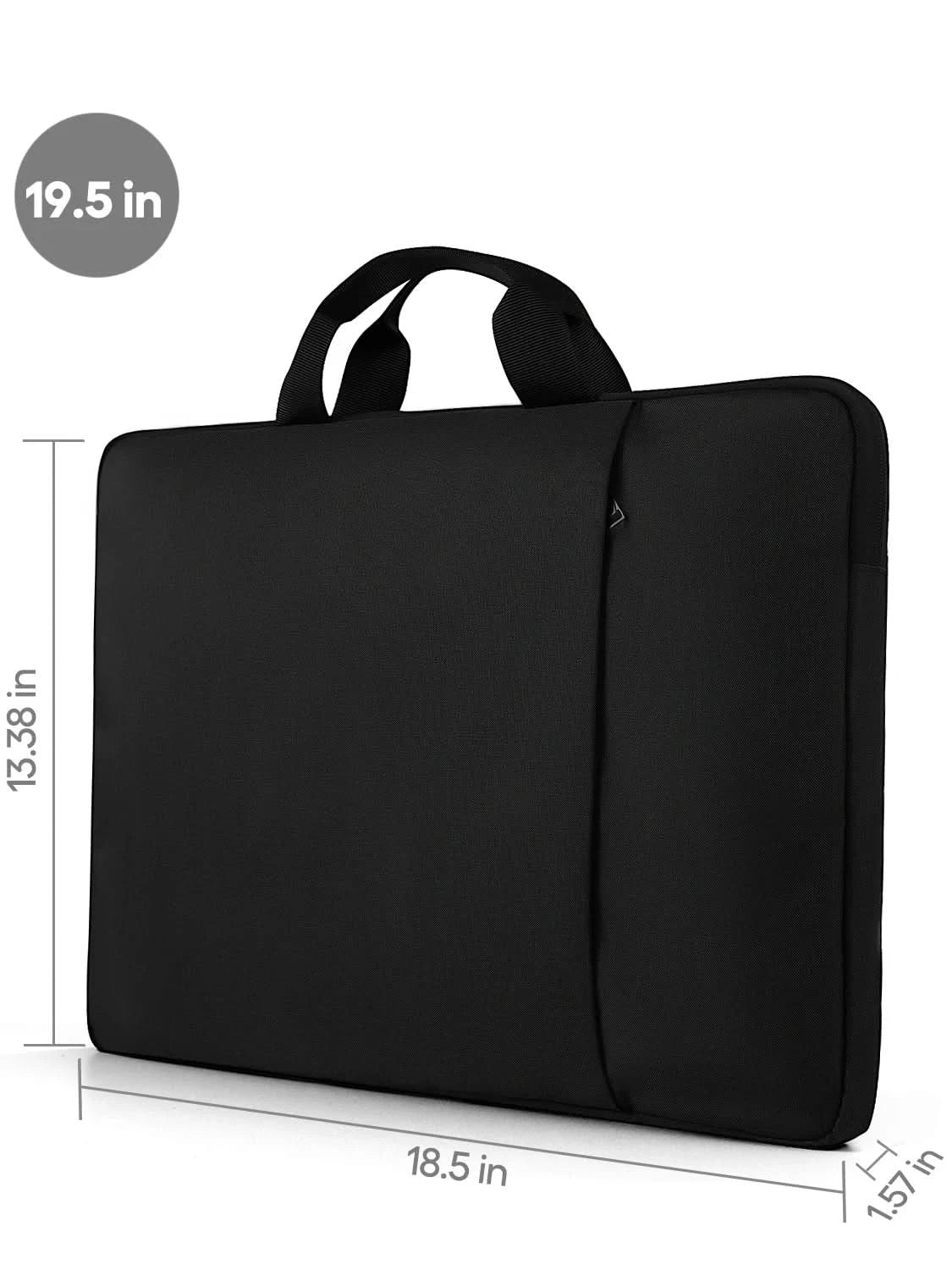 Waterproof Laptop Sleeve 24 inch for UPERFECT Portable Monitor UMAX 24 23 22 Touchscreen Computer Cover Bag with Large Side Pock