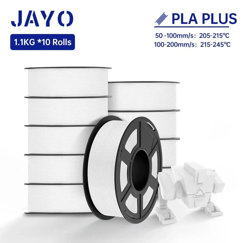 JAYO PLA / ABS / PETG / Silk / ASA / TPU / PLA+ Filament 10 Rollen 3D-Drucker-Filament 1.75MM 0.65/1/1.1KG sauber gewickeltes 3D-Filament