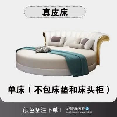 Bedroom Unique Beds Storage Cabinets Nordic Full Size Round Bed Frame Headboard Upholstery Muebles Para El Hogar Furnitures