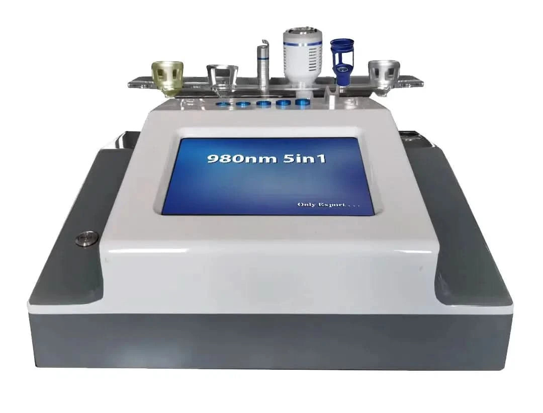 BEST 30W 5 in 1 980nm Diode Laser Vascular Removal Machine Remove Spider Veins 980 Diode Laser Blood Vessels Removal Nail Fungus