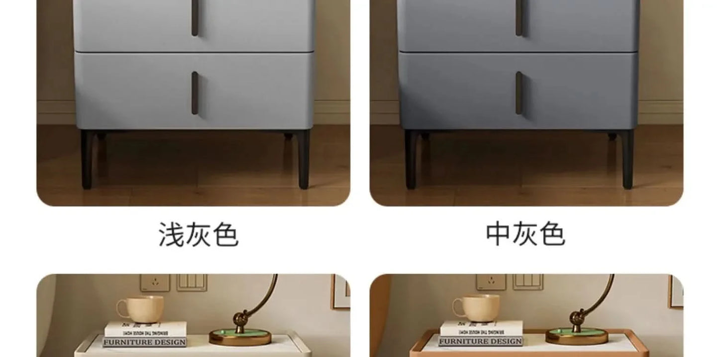 Bedside Storage Nightstand Minimalist Nordic Wood Bedroom Nordic NightstandsLuxury Nordic Mesitas De Noche Home Furniture