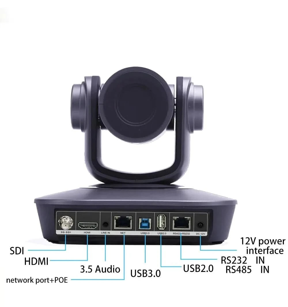 4K PTZ-Kamera mit 10x 20x Zoom, HDMI, SDI, LAN, USB, NDI, POE, 60FPS, 30FPS Videokonferenzkamera zur Unterstützung von Live-Übertragungen in Kirchen