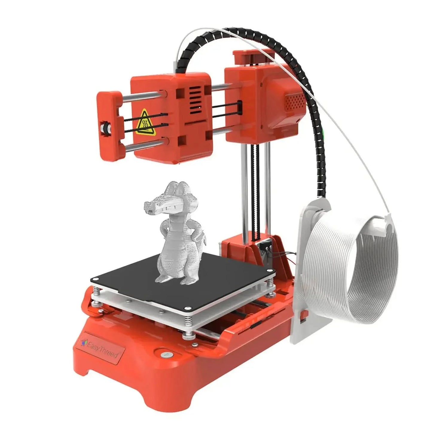 EasyThreed K7 3D Mini Drucker 100x100x100mm, unbeheiztes Druckbett, One-Key-Druck mit TF-Karte, PLA-Filament, einfacher kleiner Drucker