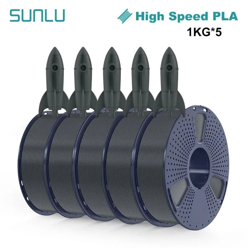 SUNLU 5KG 3D Filament High Speed PLA/PLA META/APLA/PLA MATTE 1.75mm 5Roll 1KG 3D Printer Filament for 3D Printer