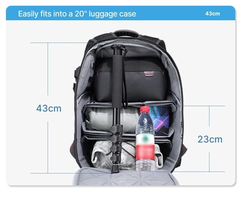 Ulanzi Leichtes Einbeinstativ Aluminium DSLR-Kamerastativ für 1/4''3/8'' Wanderungen Reisen Selfie-Stick Max. 155cm Verlängerung 5KG Belastung