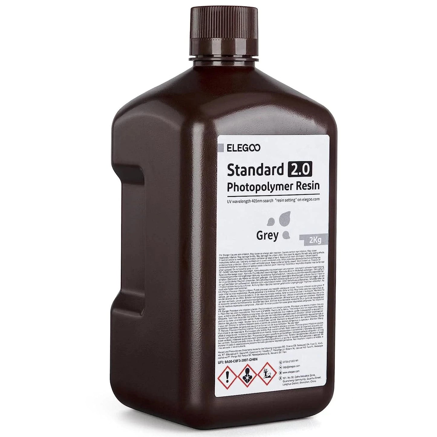 Elegoo 1KG/2KG/4KG UV-Harz 2.0 für 3D-Drucker SATURN 3 ULTRA 3D-Druckmaterial UV-Harz normal 1kg Flüssigkeitsflasche