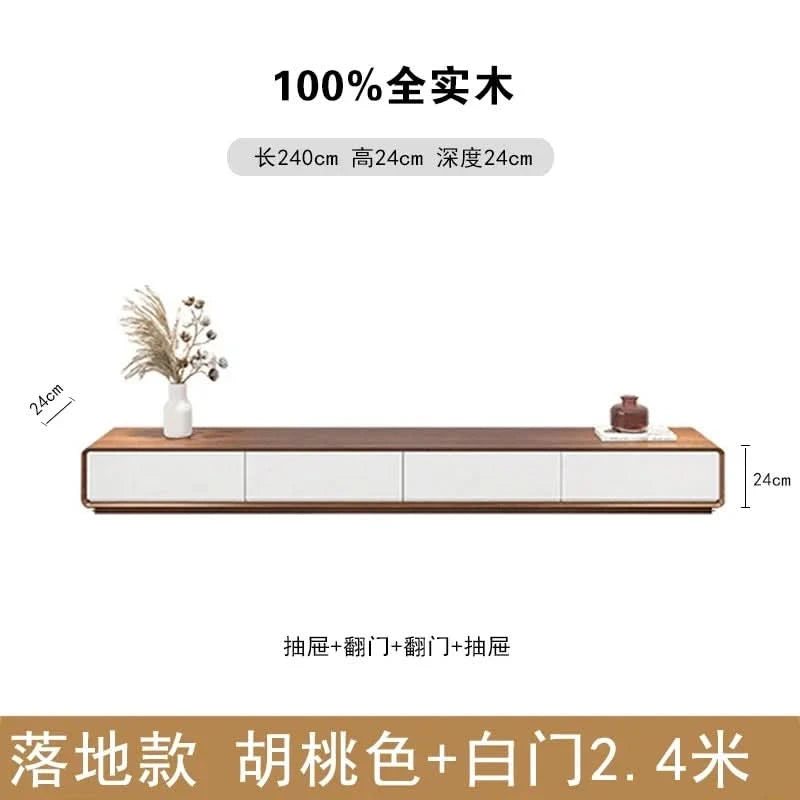 Wooden Long Tv Table Modern Design Nordic Accent Luxury Decoration Fashion Tv Stands Interior Archivadores Room Decorations