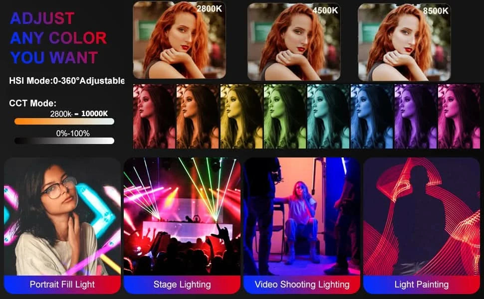 【DO BRASIL】Sokani X25 RGB LED Video Light Handheld Tube Wand Stick  CTT Photography Lighting 3000mAh APP for YouTube Tiktok
