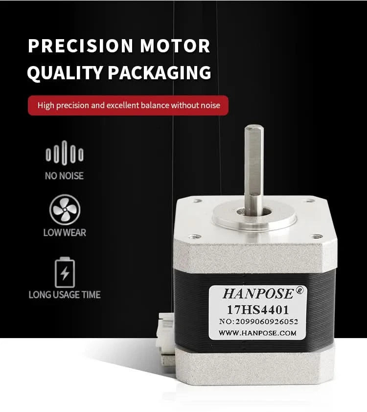 Nema17 Schrittmotor 42 motor42BYGH 1.5A (17HS4401) Motor 4-adrig 40mm für CNC 3D-Drucker 12V Schrittmotor