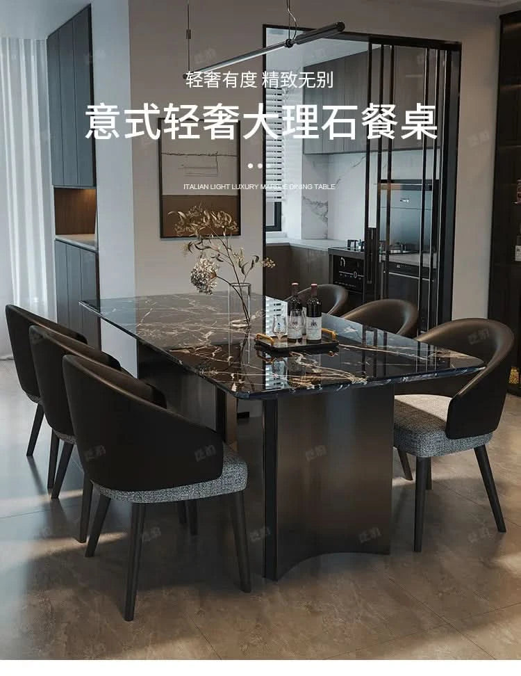 Marble Kitchen Dining Table Wall Lounge Designer Restaurant Modern Dining Table Luxury Study Mesas De Comedor Kitchen Furniture