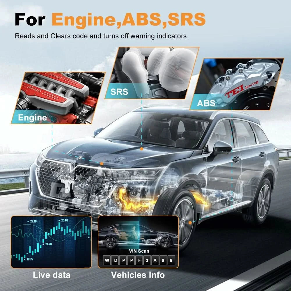 FOXWELL NT650 Elite Kabelloser OBD2 Automotive Scanner SAS A/F OIL EPB BRT TPS 26+ Reset Professionelles Auto Diagnosewerkzeug