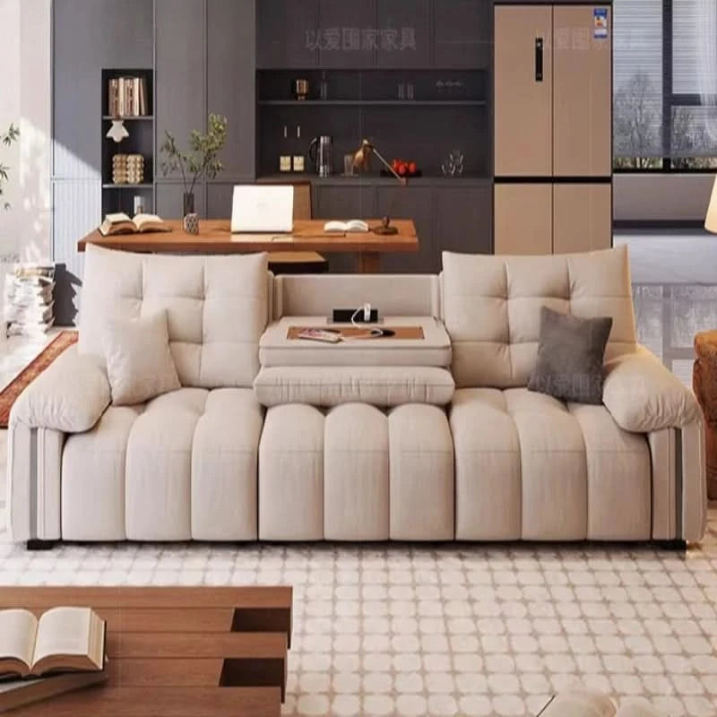 Multifunctional Lounge Electric Sofa Modern Fashion Retractable Sofa Bed Luxury Modern Full Size Frame Furniture Living Room
