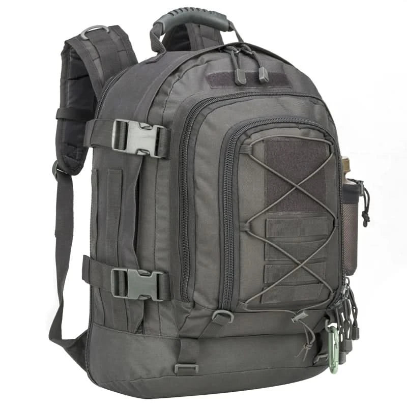 LQARMY 60L Military Tactical Backpack Army Assault Rucksack Outdoor 3Day Expandable Travel Backpack Hiking Molle Bug Out Bag