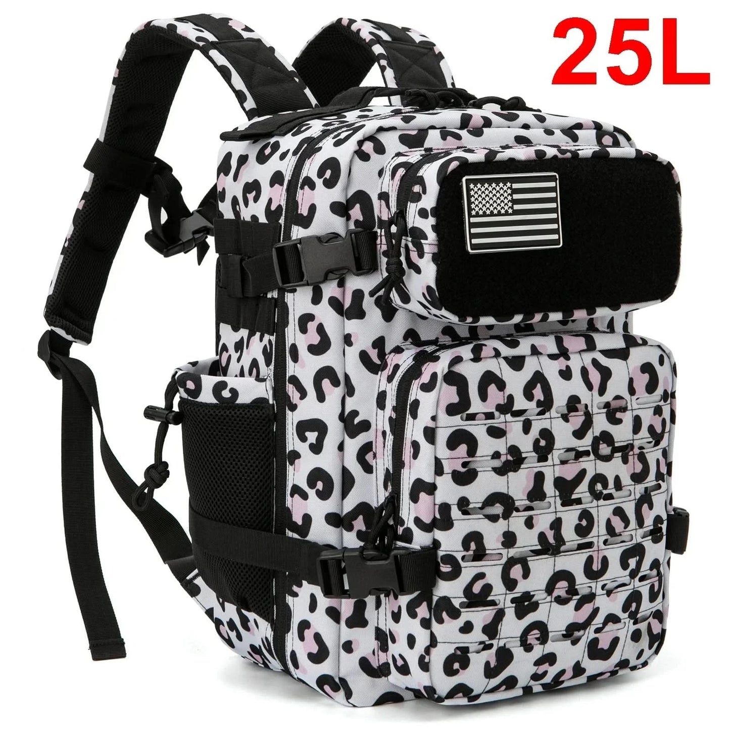 25L Taktischer Rucksack Outdoor Tasche Fitness Rucksack MOLLE Rucksack Damen/Herren Wander-Survival-Rucksack Herren Doppel-Getränkehalter