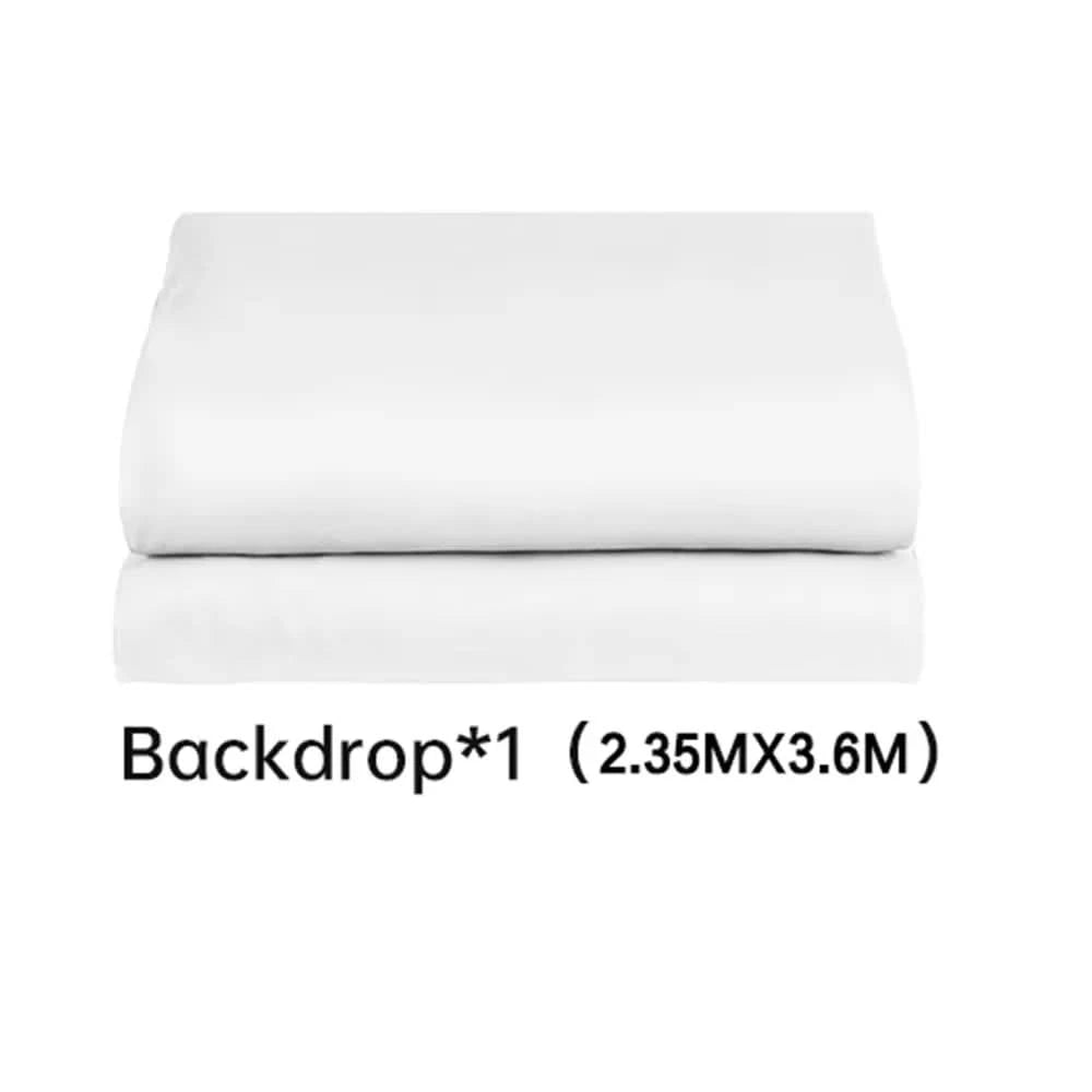 2.4x2.4m Hintergrundrahmen Schwarz/Weiß/Grün/Grau Bildschirmwand Faltbar für Tiktok Live Fotostudio Kit Chromakey Greenscreen-Rahmen