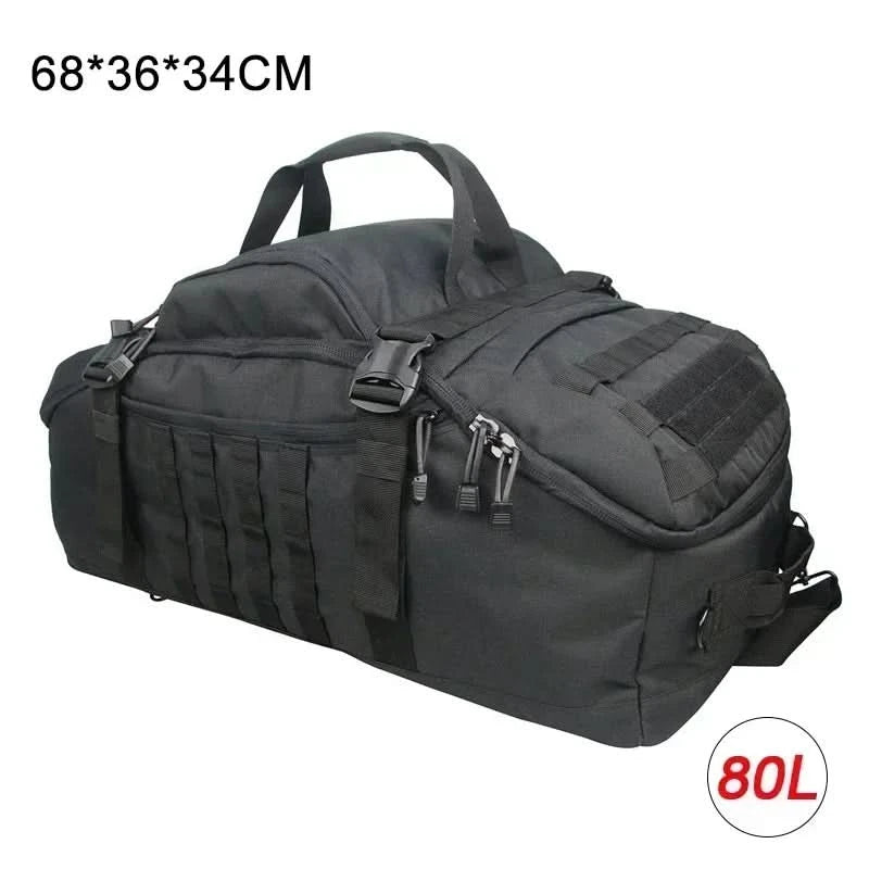 LQARMY 30L 45L 80L Sport-Reisetasche Molle Taktischer Rucksack Fitnessstudio-Sporttasche Große Seesäcke für Camping Jagd Angeln