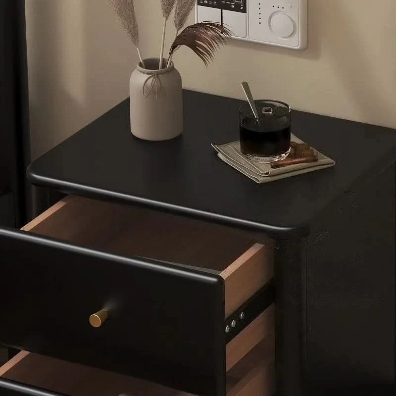 Simple Wooden Art Bedside Table Nordic Style Drawer Type Living Room Storage Cabinet Modern Multifunctional Bedroom Furniture