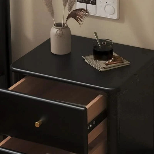 Simple Wooden Art Bedside Table Nordic Style Drawer Type Living Room Storage Cabinet Modern Multifunctional Bedroom Furniture