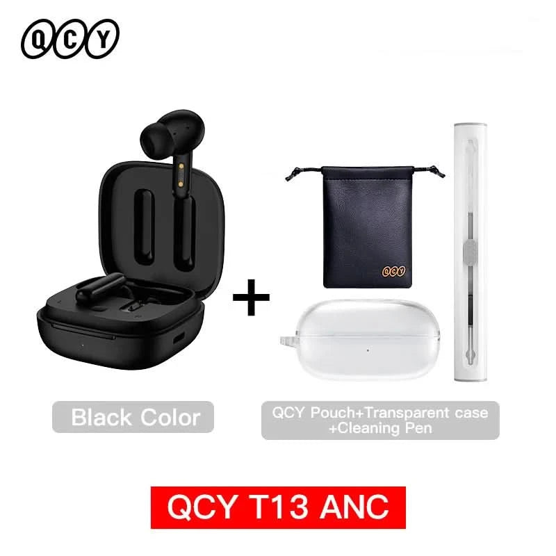 QCY T13 ANC Wireless Earbuds Bluetooth 5.3 TWS ANC Geräuschunterdrückung Kopfhörer 4 Mikrofone ENC Headset In-Ear Freisprech-Ohrhörer