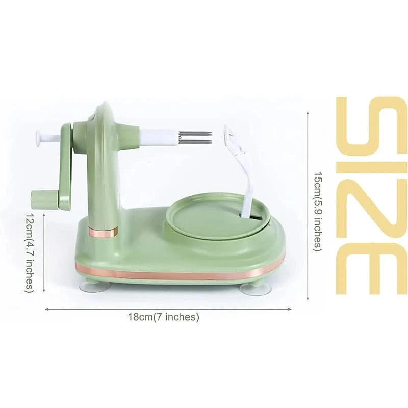 LMETJMA Multi-Function Apple Peeler Rotary Apple Pear Peeler Stainless Steel Apple Mango Potato Peeler with Suction Base JT185