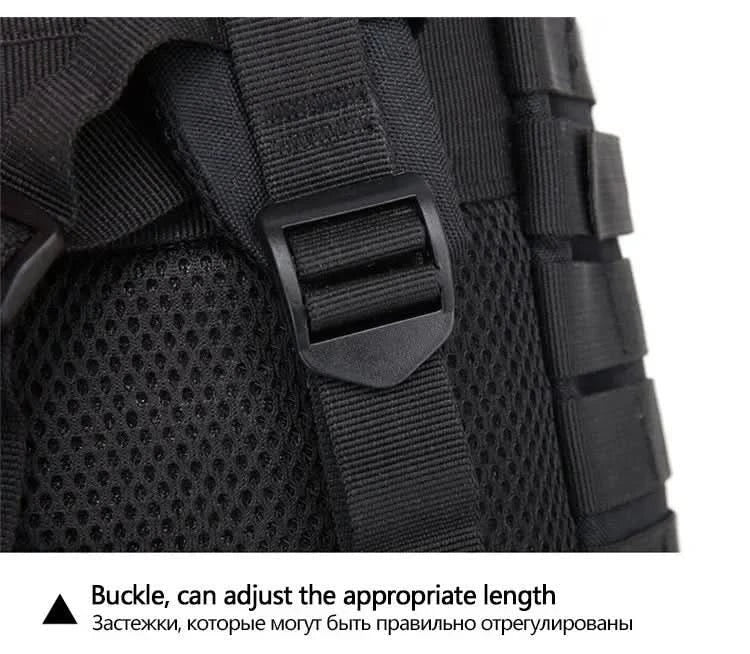 45L taktische Rucksäcke für die Jagd, Outdoor, Reisen, Trekking, Taschen, Outdoor 3P Schulrucksack, EDC Molle Rucksack für Wanderungen