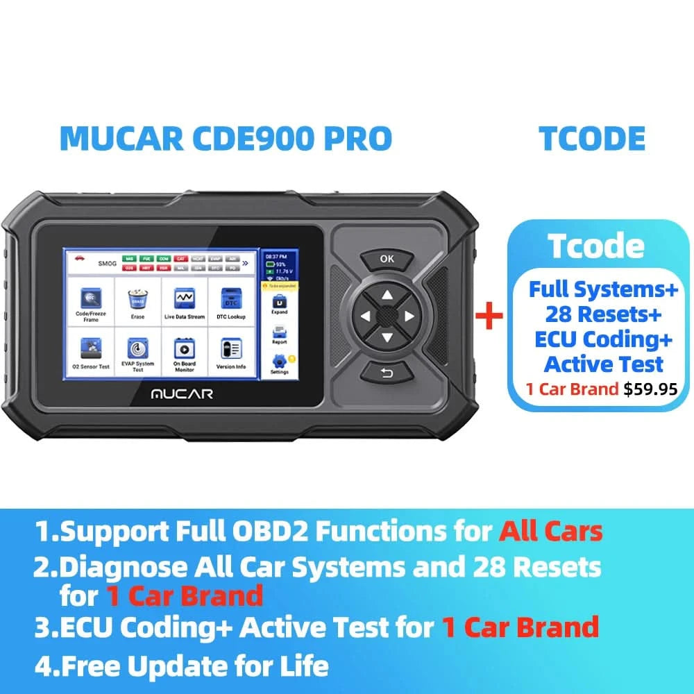 MUCAR CDE900 PRO Diagnosewerkzeuge für Auto Obd2 Code-Lesegerät Diagnose Autos Lebenslanges kostenloses Update OBD2 Scanner Werkzeuge für Mechaniker
