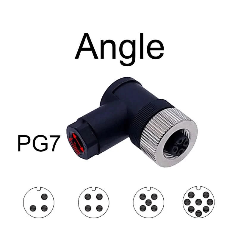 M12-Sensorstecker 4-polig 5-polig M12-8 wasserdichter Stecker & Buchse Schraubanschluss A-kodierte Sensorstecker