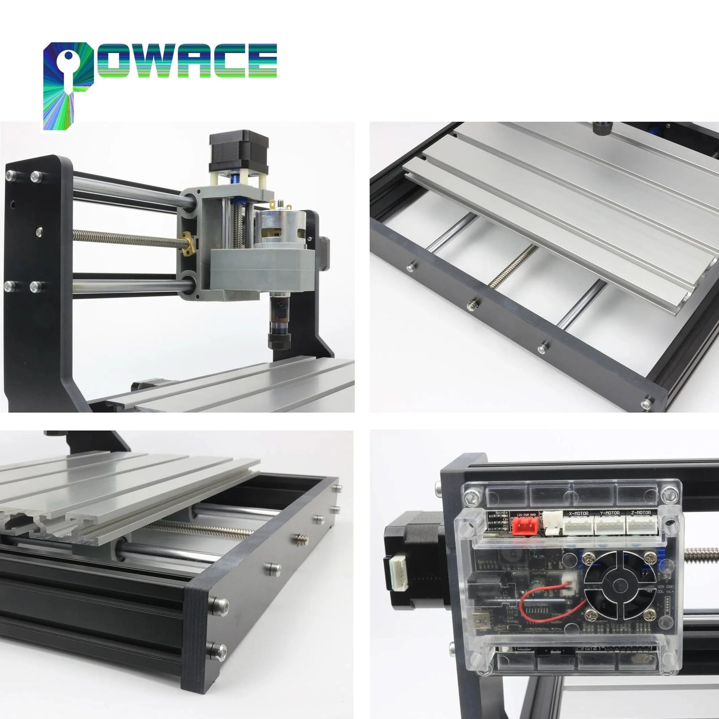 【EU US BZ】DIY Mini 1610 Pro 3 Axis CNC Laser Router Milling Woodworking Machine + Offline controller