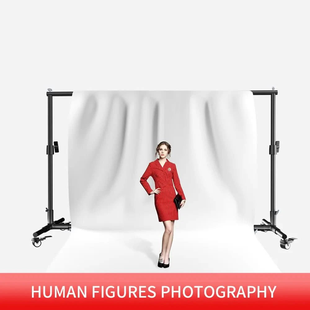 SH 2X2M / 2X3M Background Stand With 4pcs Wheels And 4pcs Fish Clips Photography Backdrop Frame Support For Photo Studio