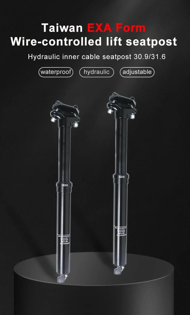 KS EXA 900I Wire Control Hydraulic Seat Tube MTB Seatpost 30.9/31.6mm Cable Remote Internal Routing Dropper