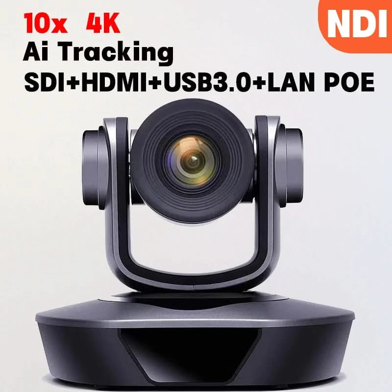 4K PTZ-Kamera mit 10x 20x Zoom, HDMI, SDI, LAN, USB, NDI, POE, 60FPS, 30FPS Videokonferenzkamera zur Unterstützung von Live-Übertragungen in Kirchen