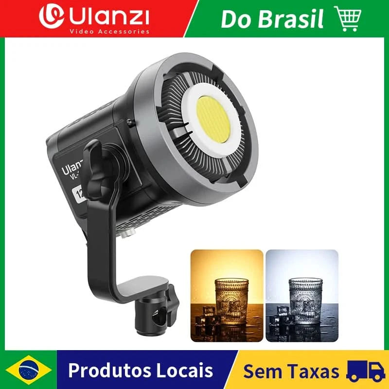 Ulanzi VL-120Bi VL-120C 120W V-Mount Videoleuchte mit kabelloser Steuerung CRI 95+ 2700K-6500K COB Lampe für Innen- und Außenaufnahmen