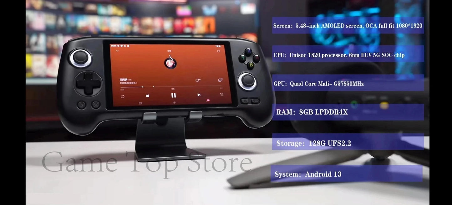 ANBERNIC RG556 Handheld Game Console Unisoc T820 Android 13 5.48 inchOLED Screen WIFI Bluetooth Retro Portable PS2 Video Players