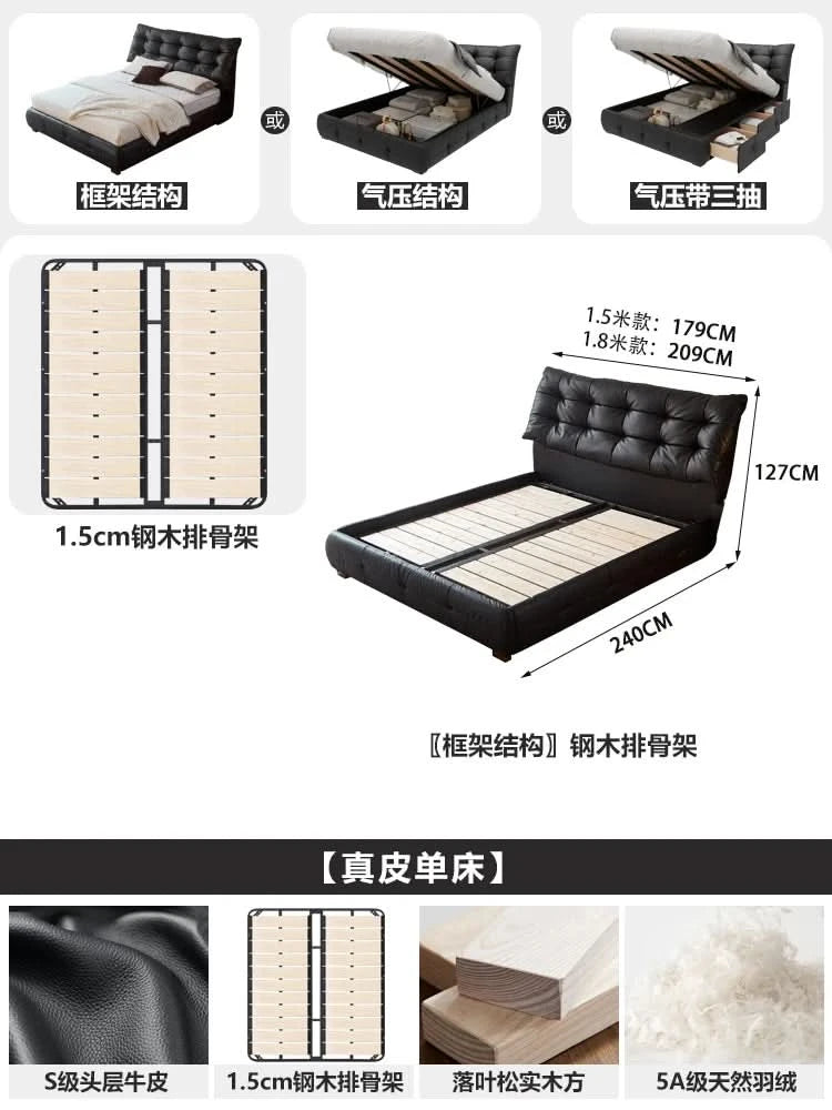 Reading Fashionable Beds Double Aesthetics Safenordic Aesthetics Bed Minimalist Comfortable Simple Wood Muebles Home Furniture