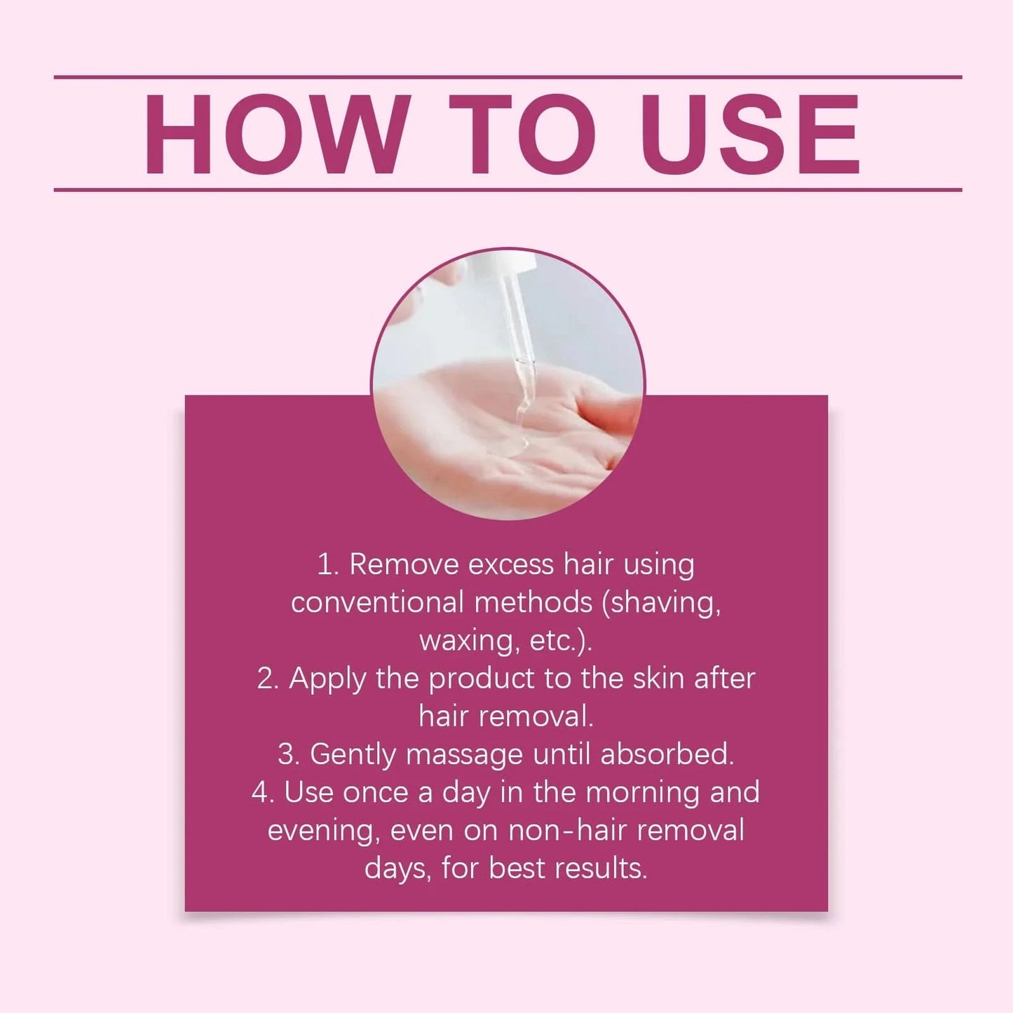 Hair Removal Care Essential Oil: Gentle Skin Care, Clean Hair Removal, Moisturizing, Daily Care Essential Oil