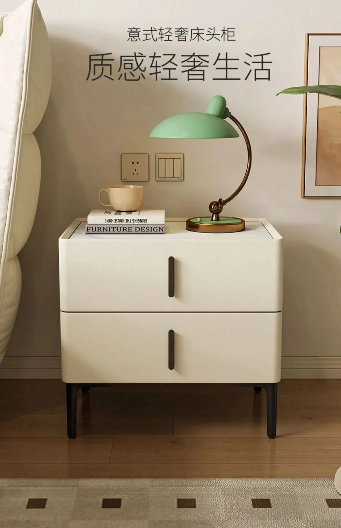 Bedside Storage Nightstand Minimalist Nordic Wood Bedroom Nordic NightstandsLuxury Nordic Mesitas De Noche Home Furniture