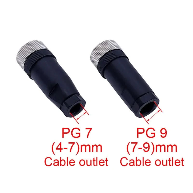 M12-Sensorstecker 4-polig 5-polig M12-8 wasserdichter Stecker & Buchse Schraubanschluss A-kodierte Sensorstecker