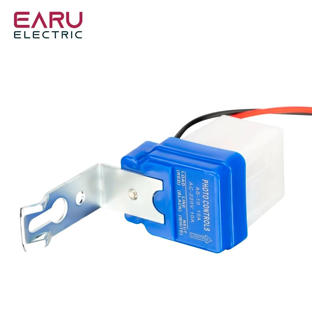 Automatischer Ein-/Aus-Lichtschalter für Straßenlaternen mit Fotozelle DC 24V AC 110V 220V 50-60Hz 10A Lichtsensor-Schalter