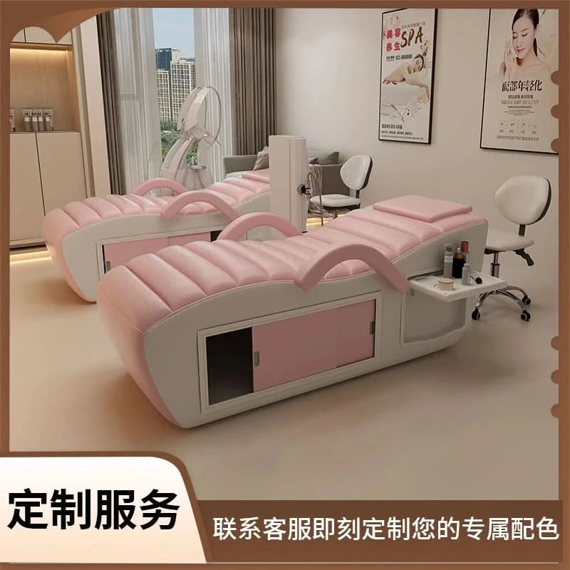 Beauty Profesional Massage Bed Hidden Space Storage Trendy Unique Lash Bed Modern Design Cama De Massagem Salon Furniture
