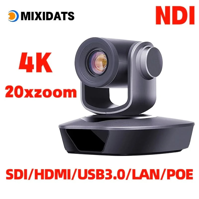 4K PTZ-Kamera mit 10x 20x Zoom, HDMI, SDI, LAN, USB, NDI, POE, 60FPS, 30FPS Videokonferenzkamera zur Unterstützung von Live-Übertragungen in Kirchen