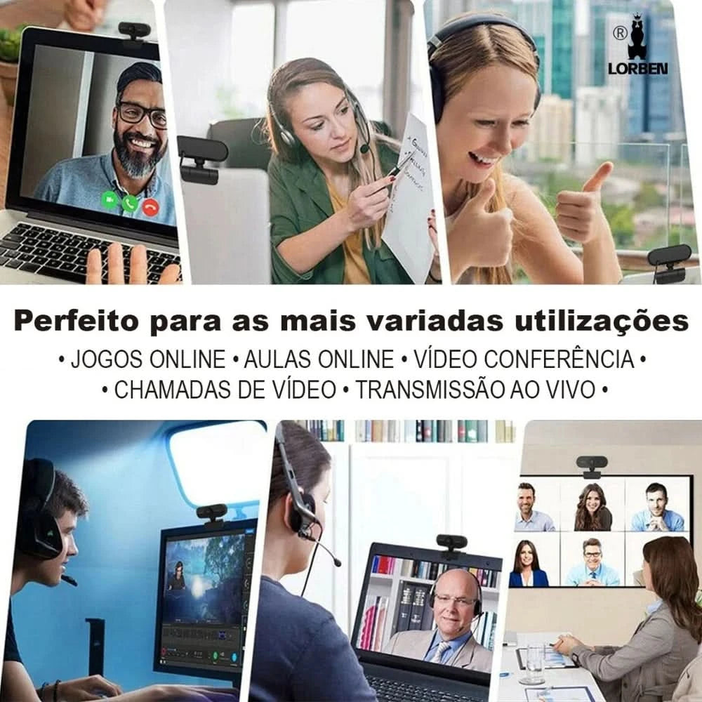 Webcam 1080p Kamera für Computer mit integriertem Mikrofon
